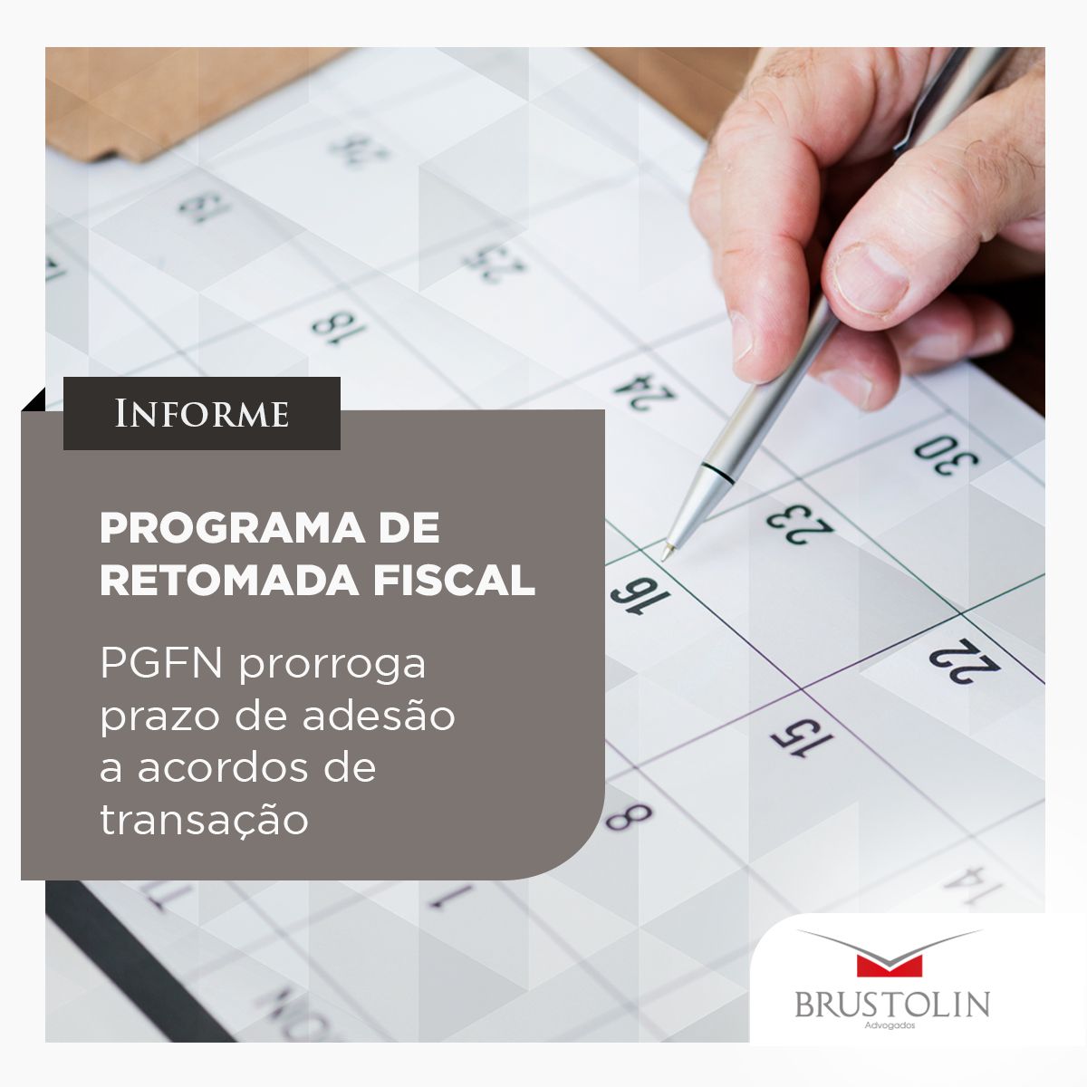 Programa de retomada Fiscal - PGFN prorroga prazo de adesão a acordos de transação